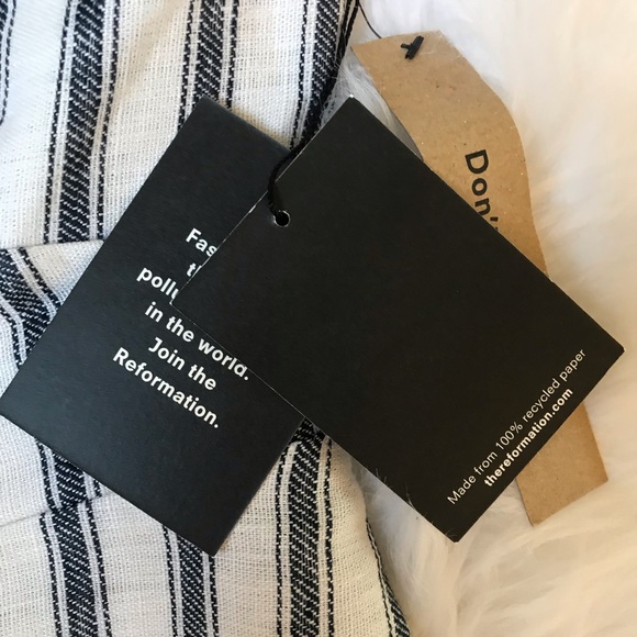 NWT reformation Clara dress buoy stripe size 2 - Picture 6 of 8